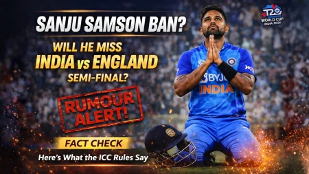 Fact Check: Is Sanju Samson Set to Miss the T20 World Cup Semi-Final vs England?