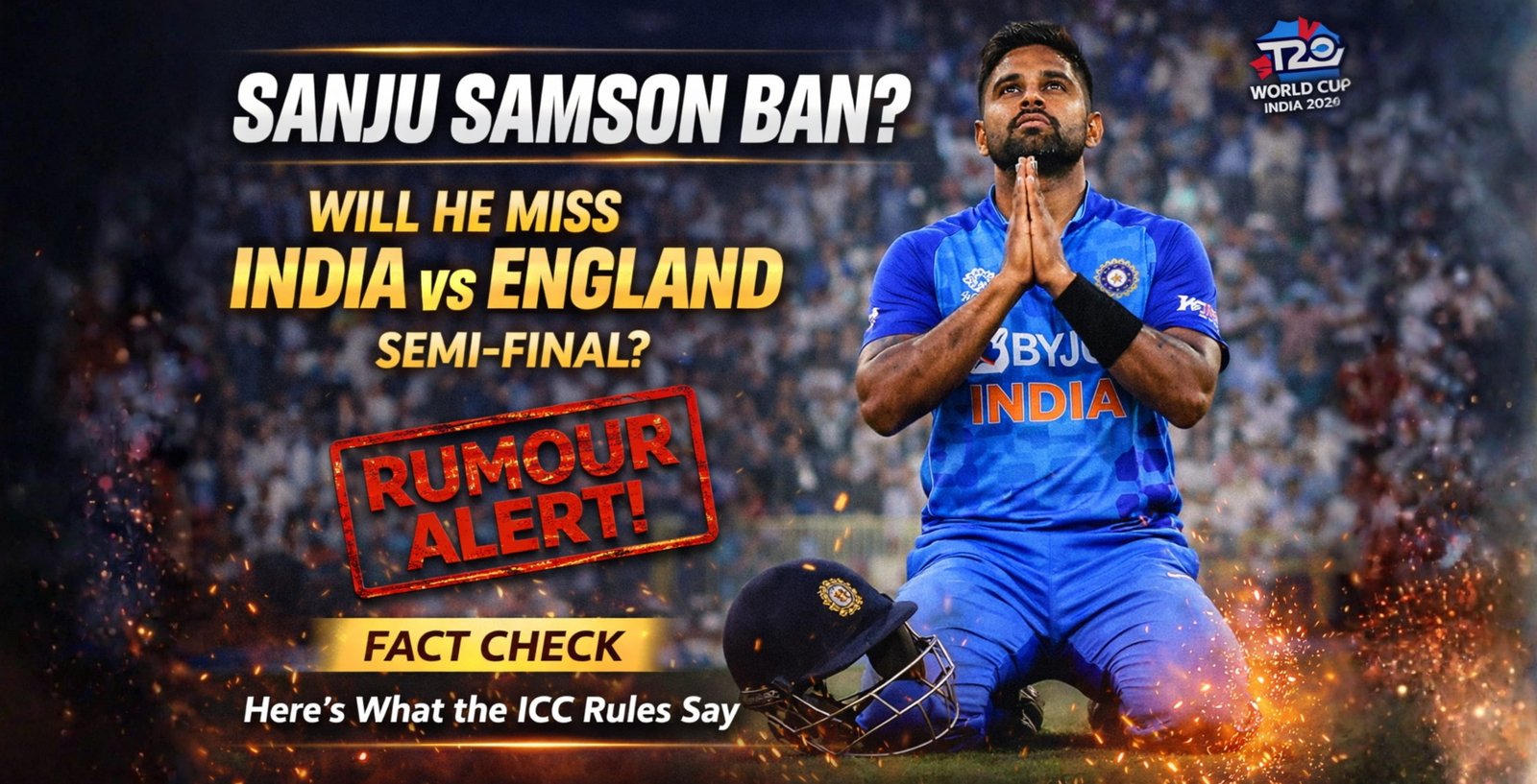 Fact Check: Is Sanju Samson Set to Miss the T20 World Cup Semi-Final vs England?