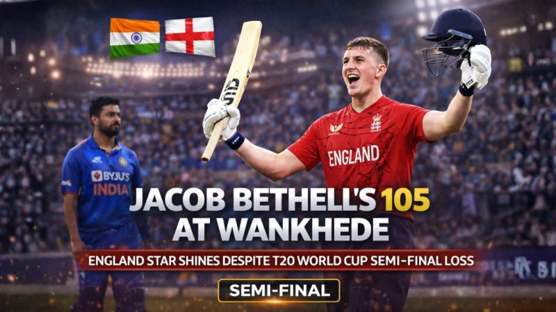 Jacob Bethell’s Night at the Wankhede: A Century That Nearly Changed the Game