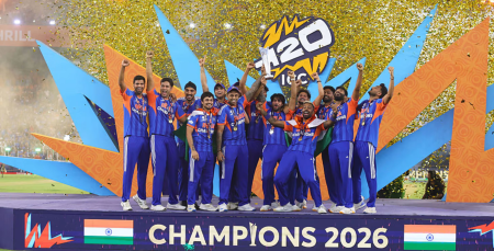India Overpower New Zealand to Secure Historic Third T20 World Cup Title