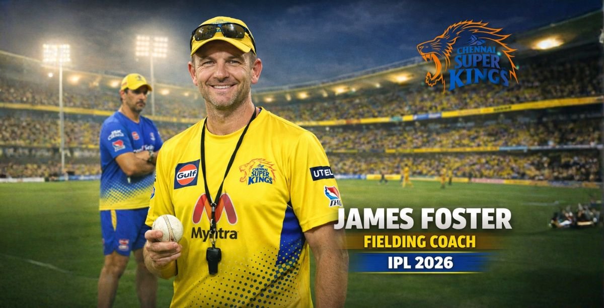 James Foster Set to Join Chennai Super Kings as Fielding Coach for IPL 2026