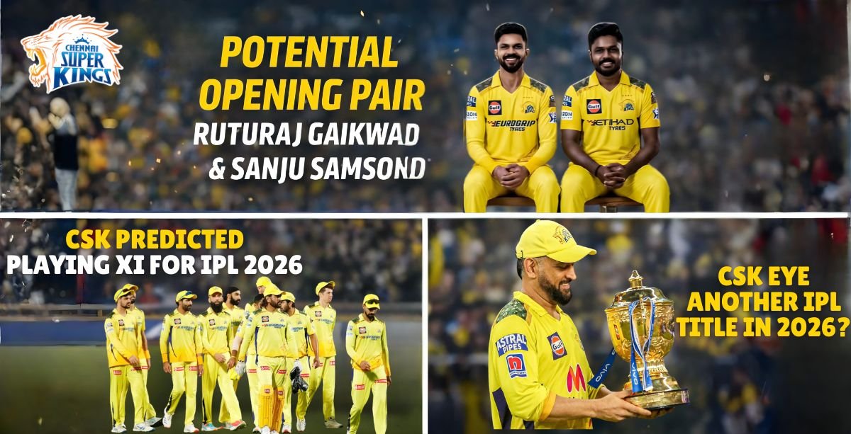 AI Generated Image Repersentation Of CSK Playing 11 Prediction IPL 2026- Credit ChatGpt