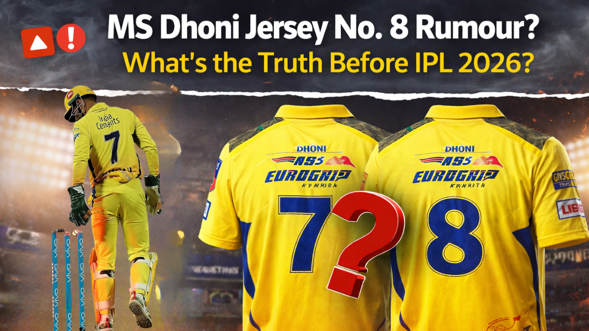 MS Dhoni Jersey No. 8 Rumour: Viral Post Sparks Massive Buzz Ahead of IPL 2026