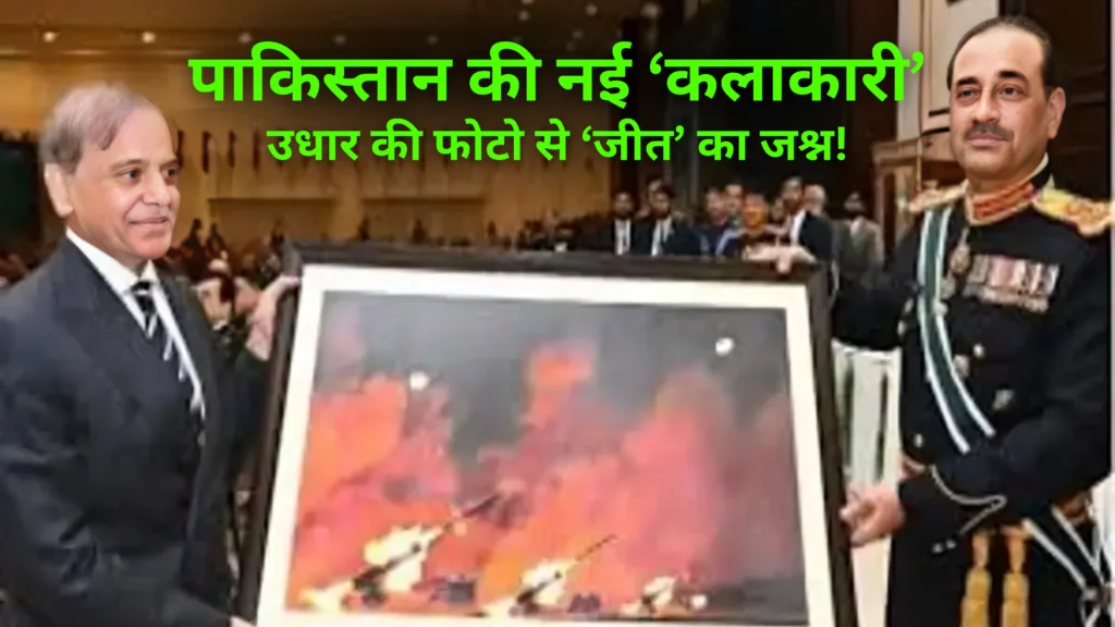 जनरल मुनीर और शहबाज शरीफ नकली चीनी फौजी फोटो के साथ